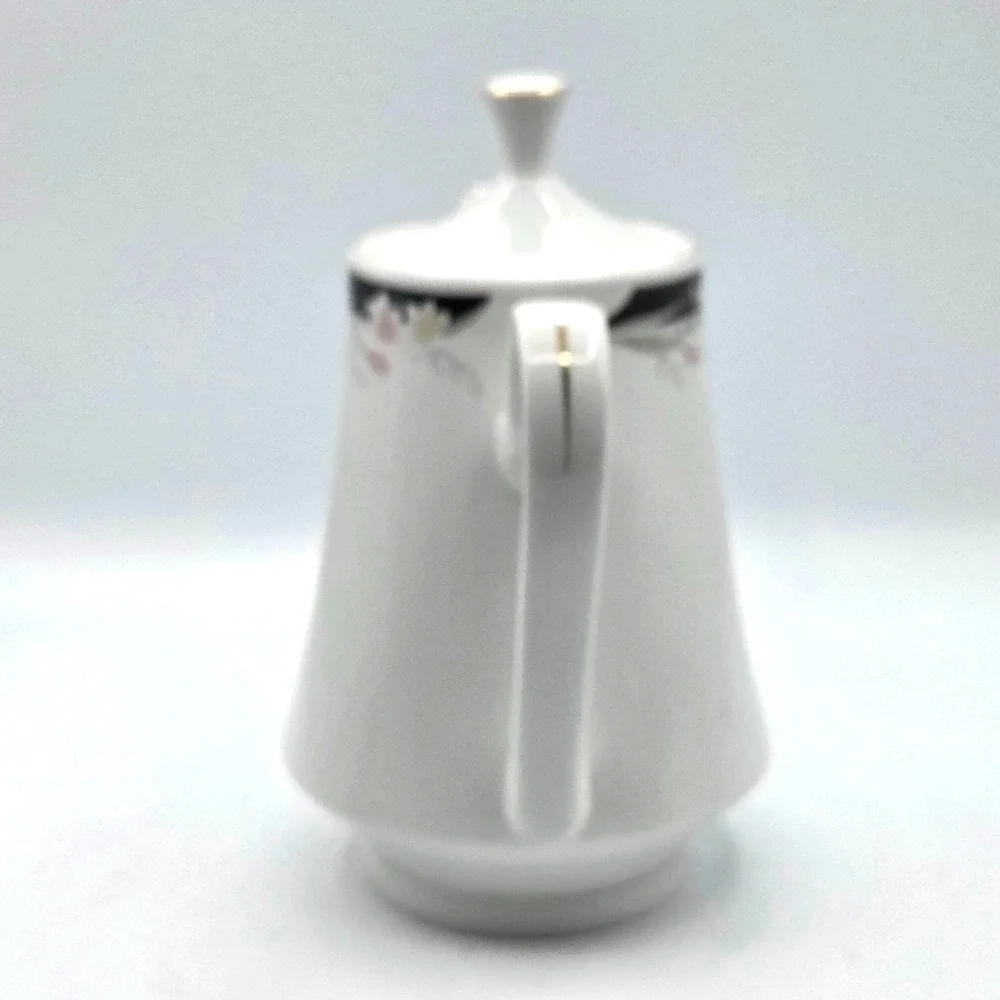 Crown Ming Fine Bone China COFFEE POT Teapot W/LID‎ JIAN SHIANG MICHELLE Pattern